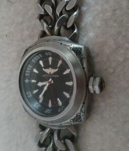 Affliction Armour (Rare) Mens 50mm Watch OG Affliction Gear *New Battery *